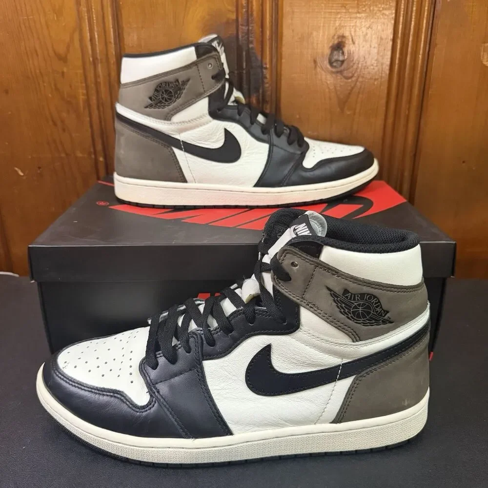 Jordan 1 High Dark Mocha Brown / Sail Size 11 Men 555088 105 OG BOX AUTHENTIC